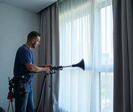 Professional drapes cleaning process tools Matty Curtain Cleaning raby-nsw